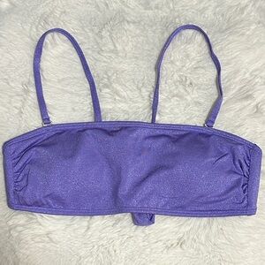 Purple Bandeau Bikini Top (size L)
